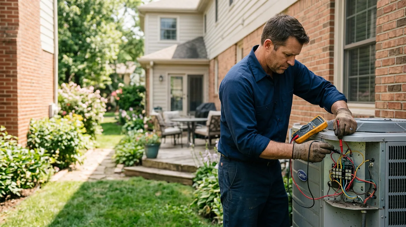 HVAC technician working near Somerset, KY